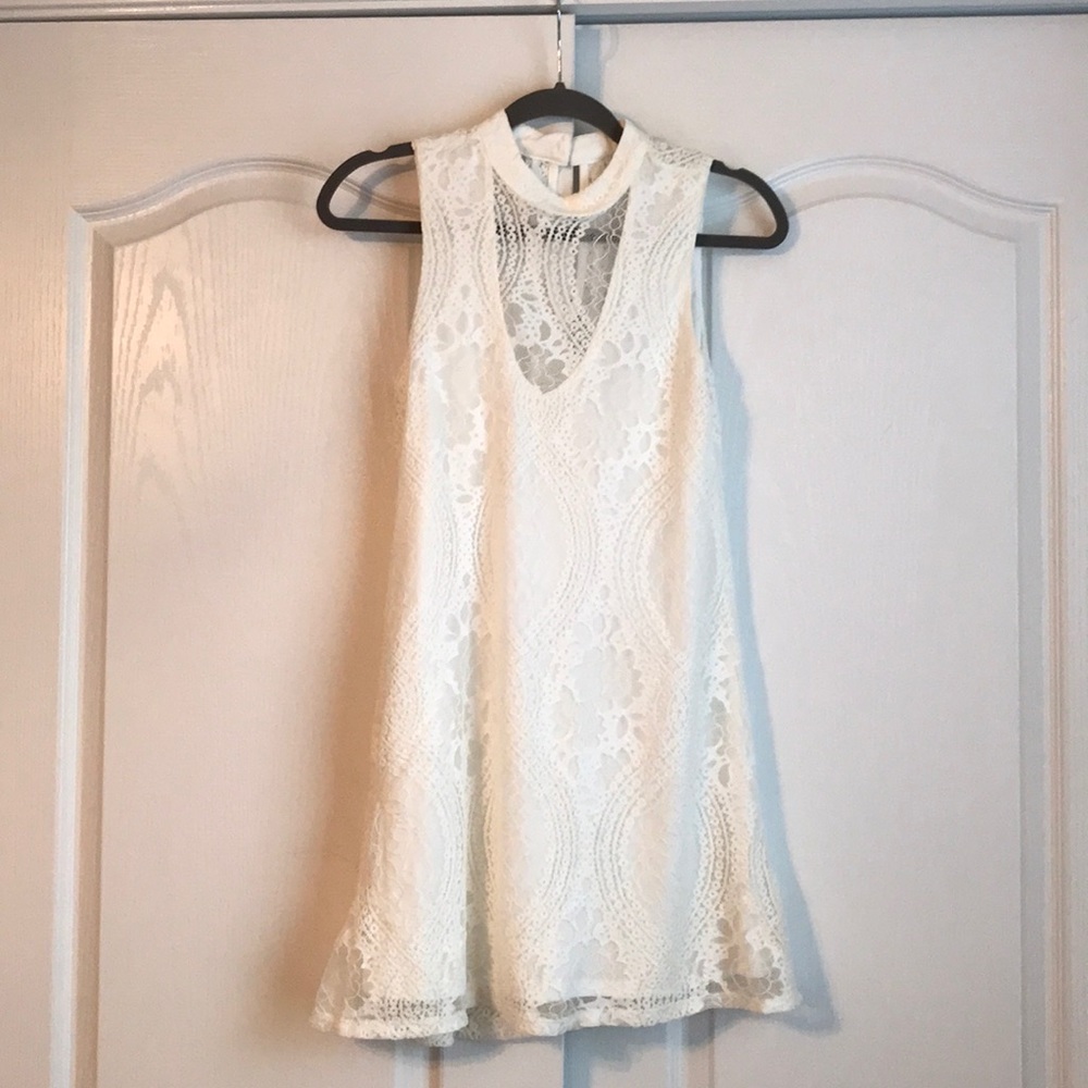 Francesca’s White Lace Dress